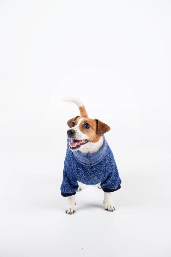 Luxury Pullover with sleeves "Rita" Blue Waves - Image 4