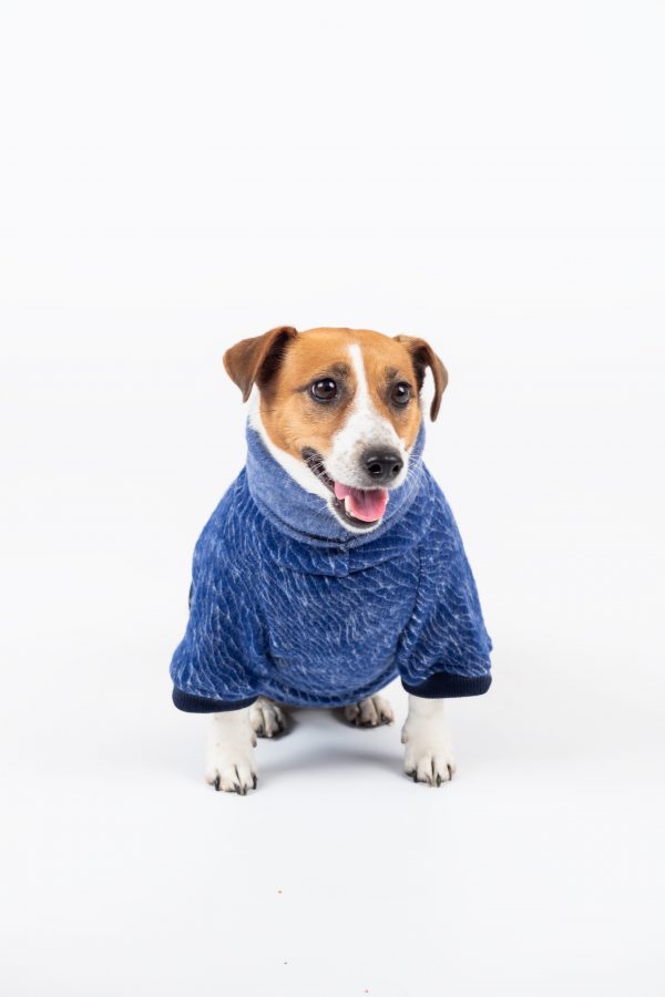Luxury Pullover with sleeves "Rita" Blue Waves - Image 3