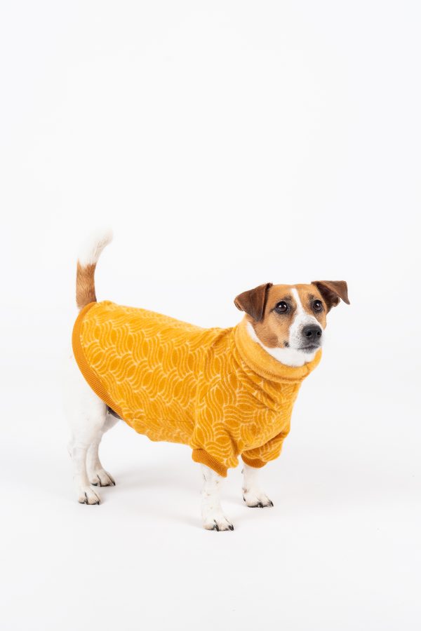 Luxury Pullover with sleeves "Rita" Golden Yellow - Image 2