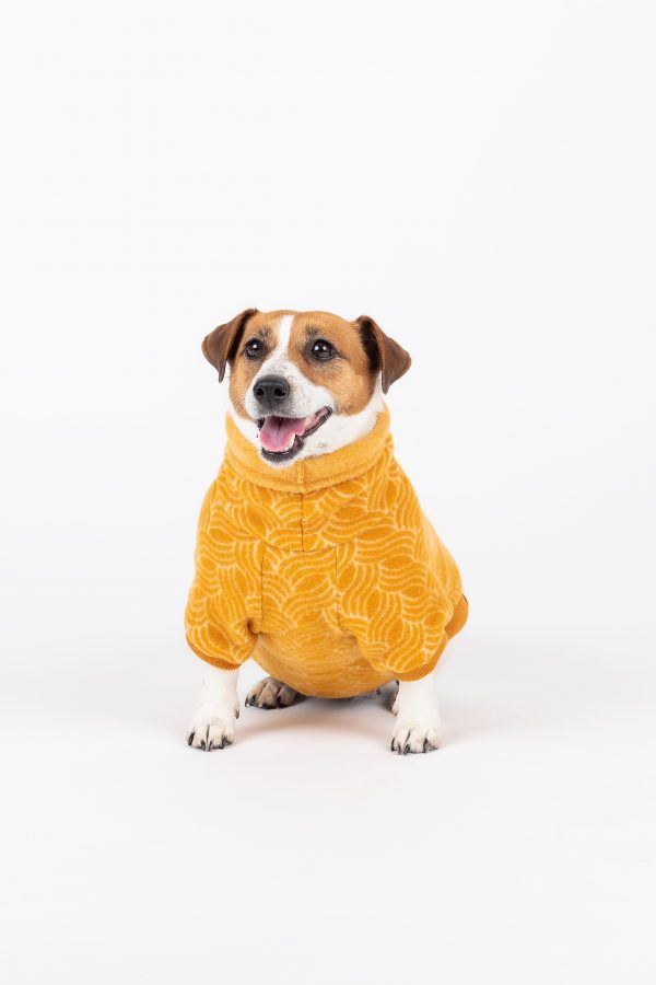 Luxury Pullover with sleeves "Rita" Golden Yellow - Image 5
