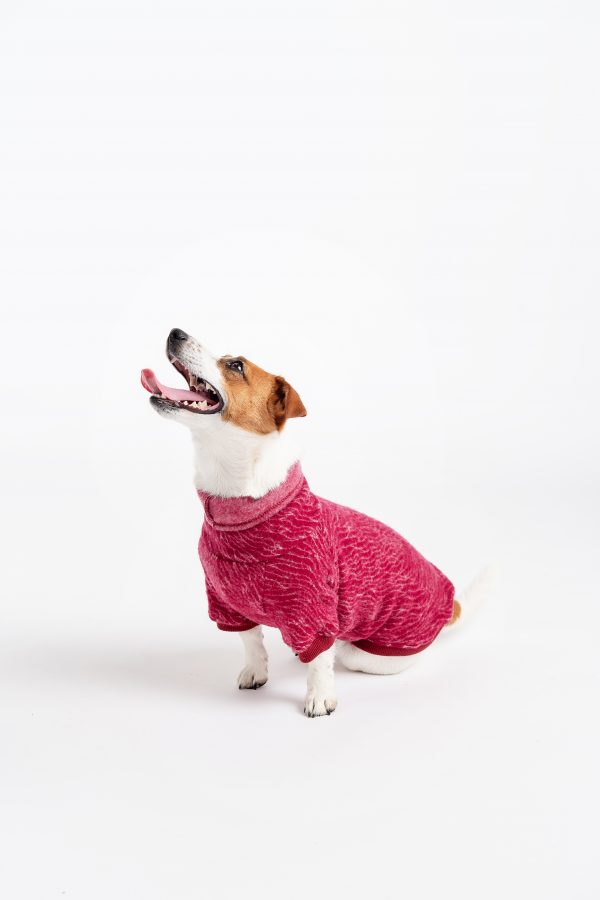 Luxury Pullover with sleeves "Rita" Burgundy - Image 5