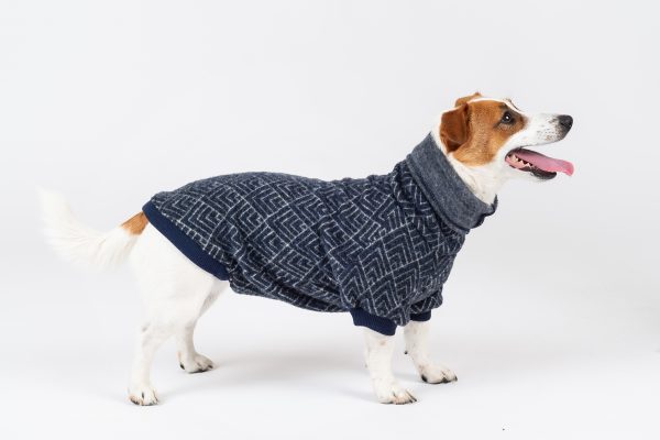 Luxury Pullover with sleeves "Rita" Navy Blue - Image 4