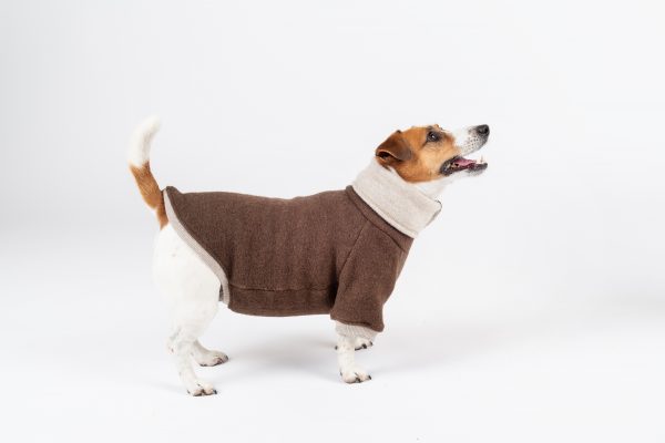 Luxury Pullover with sleeves "Rita" Tobacco Brown - Image 5