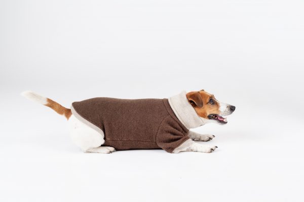 Luxury Pullover with sleeves "Rita" Tobacco Brown - Image 6