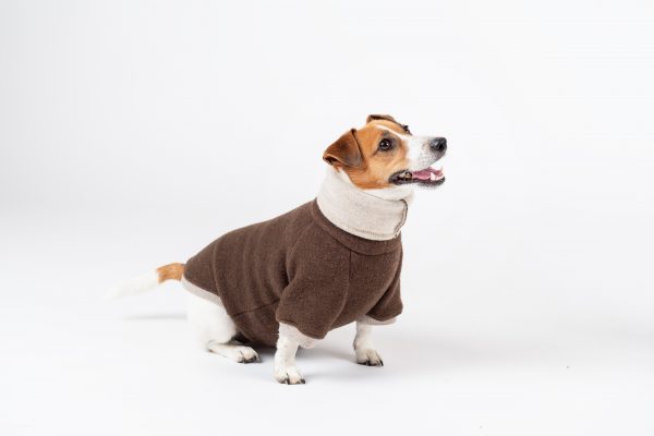 Luxury Pullover with sleeves "Rita" Tobacco Brown - Image 7