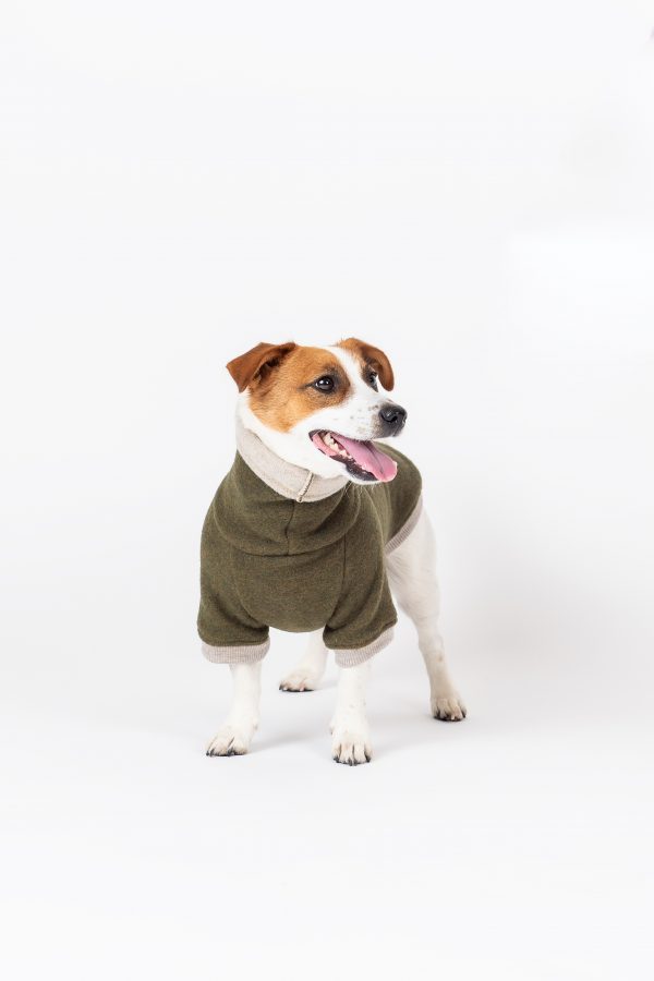 Luxury Pullover with sleeves "Rita" Moss Green - Image 6