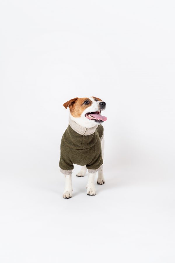 Luxury Pullover with sleeves "Rita" Moss Green