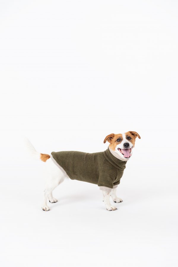 Luxury Pullover with sleeves "Rita" Moss Green - Image 2